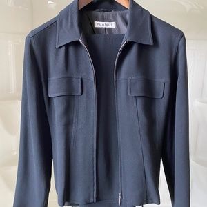 Planet 2 piece trouser suit UK size 8 Black